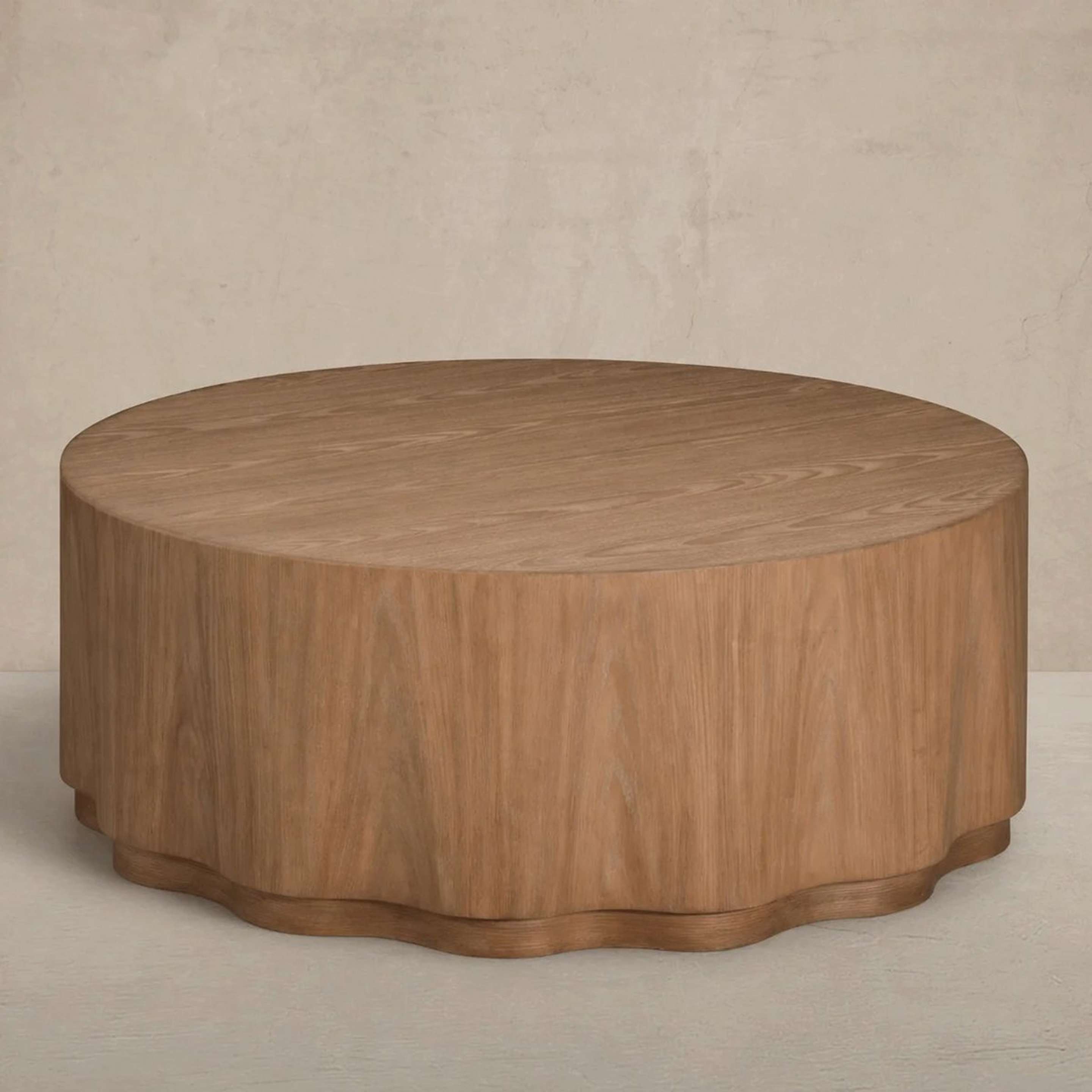 A Sybella Coffee Table with Natural Wood color