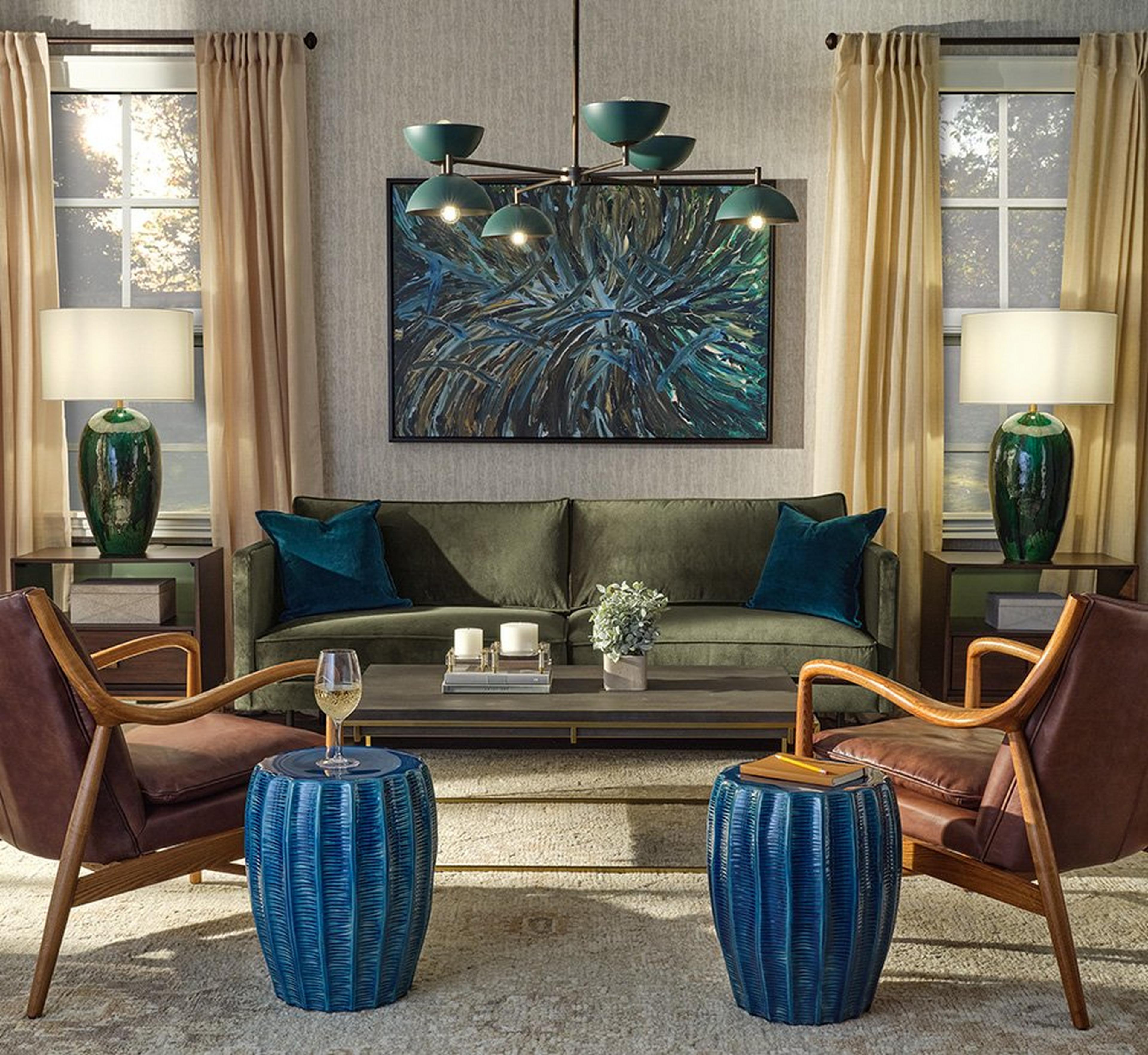 Dark Green Lucille Sofa