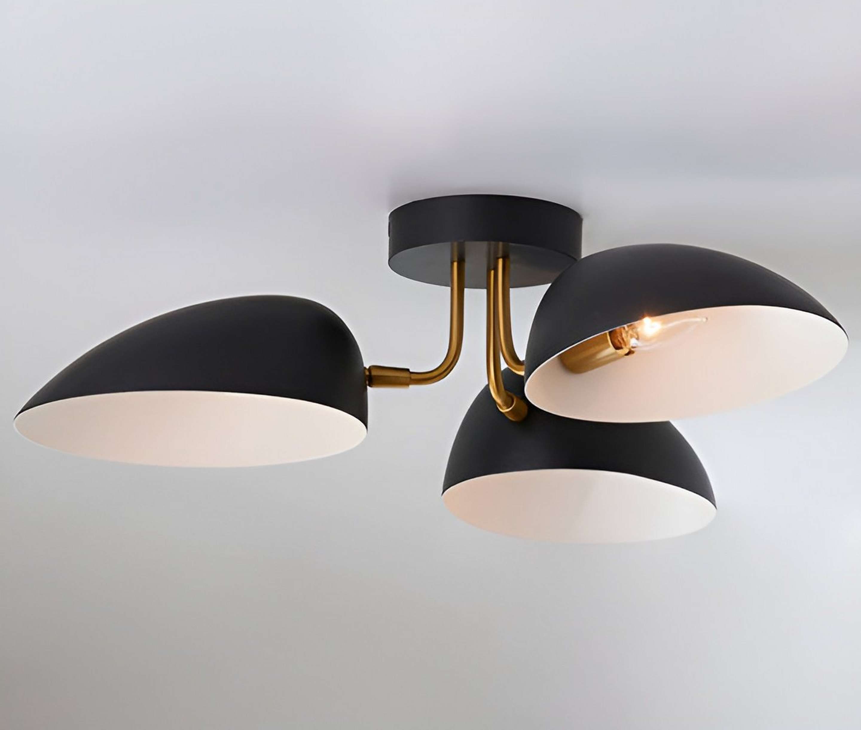 ED Ellen DeGeneres Jane 3 Light Flush Mount Modern Ceiling Light