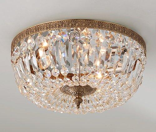 Cut Crystal Basket Ceiling Light