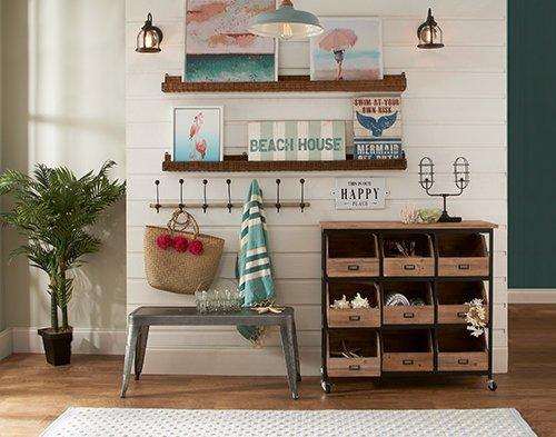 Coastal Furniture and Nautical Décor in in Entryway