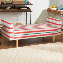 Colorful Strawberry Stripe Seaside Bench