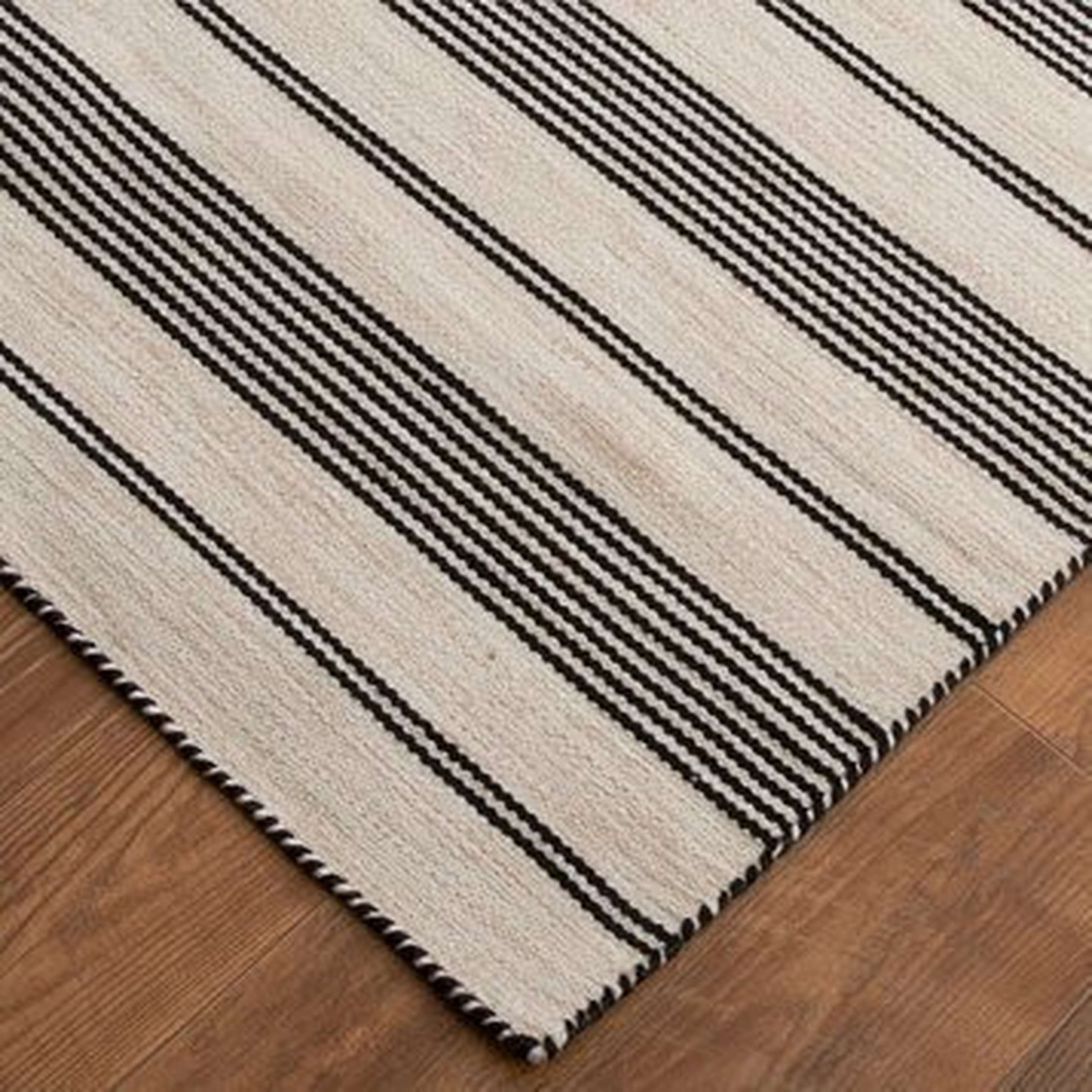 TICKING STRIPE INDOOR/OUTDOOR RUG – 4'x6' | $199