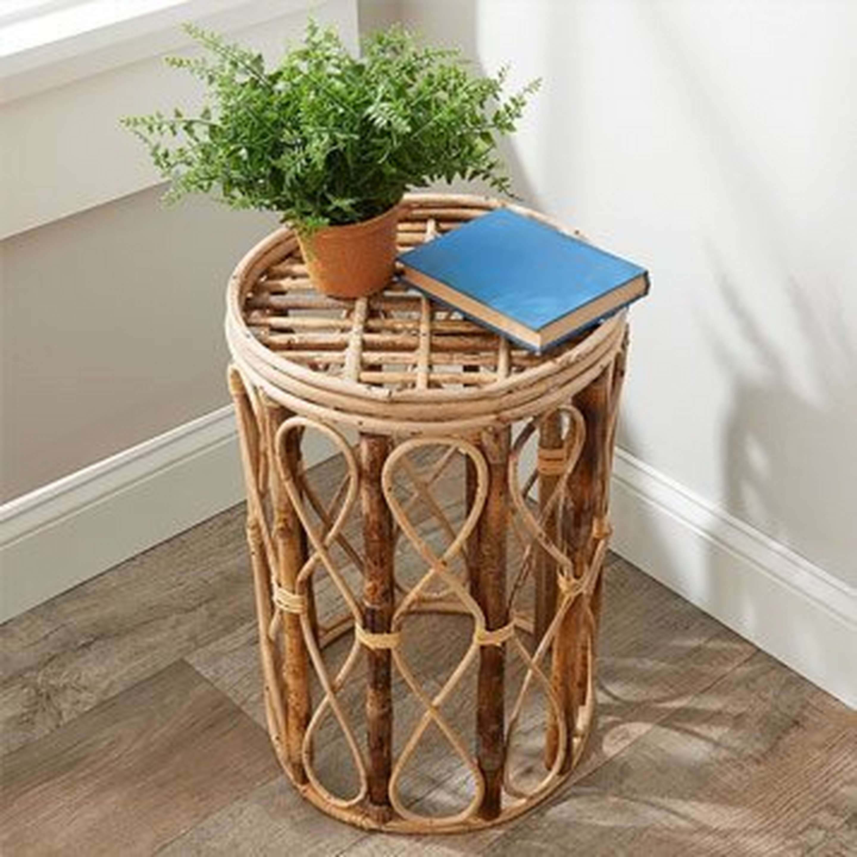 CURVY CANE SIDE TABLE | $98