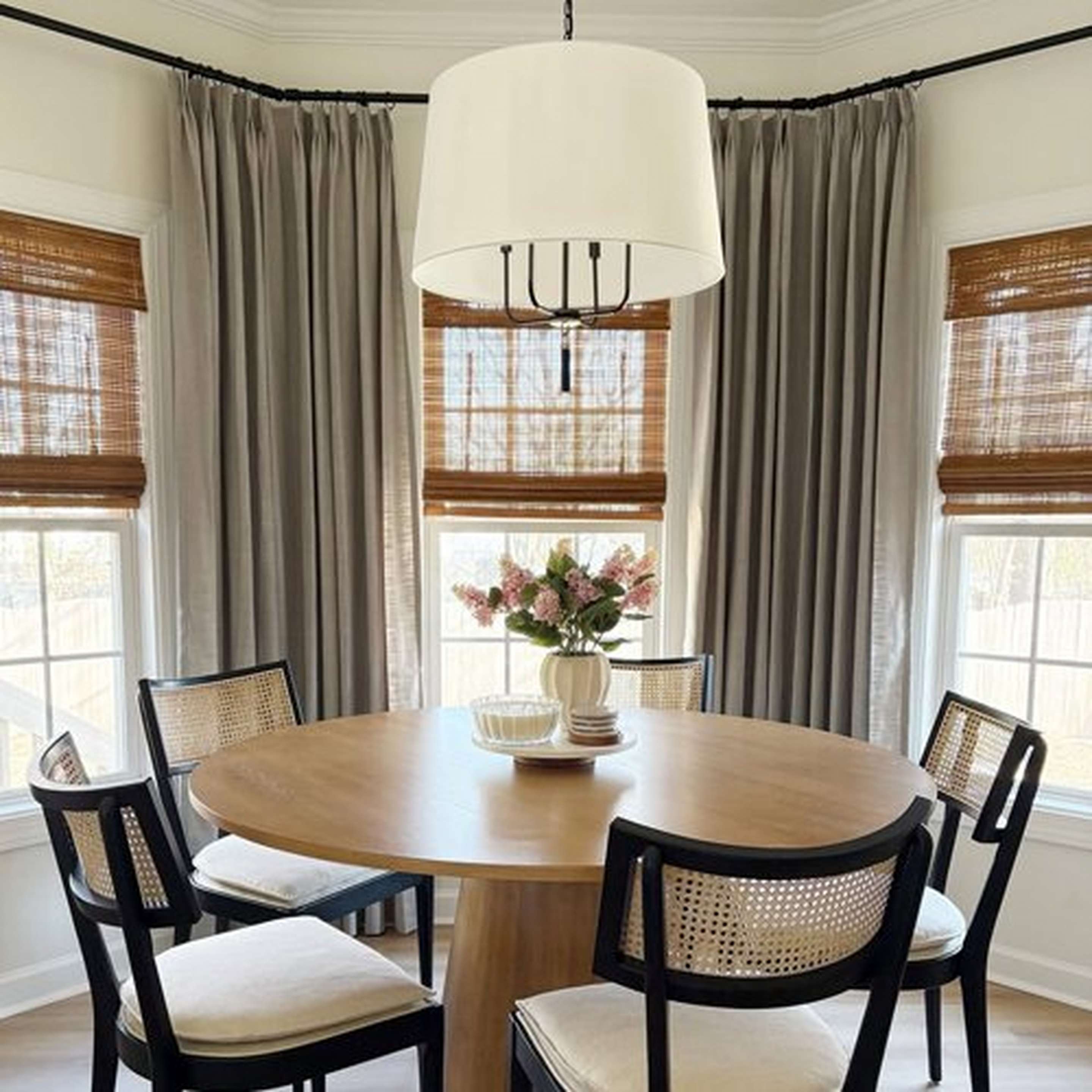 Gideon Shaded Chandelier in dining nook