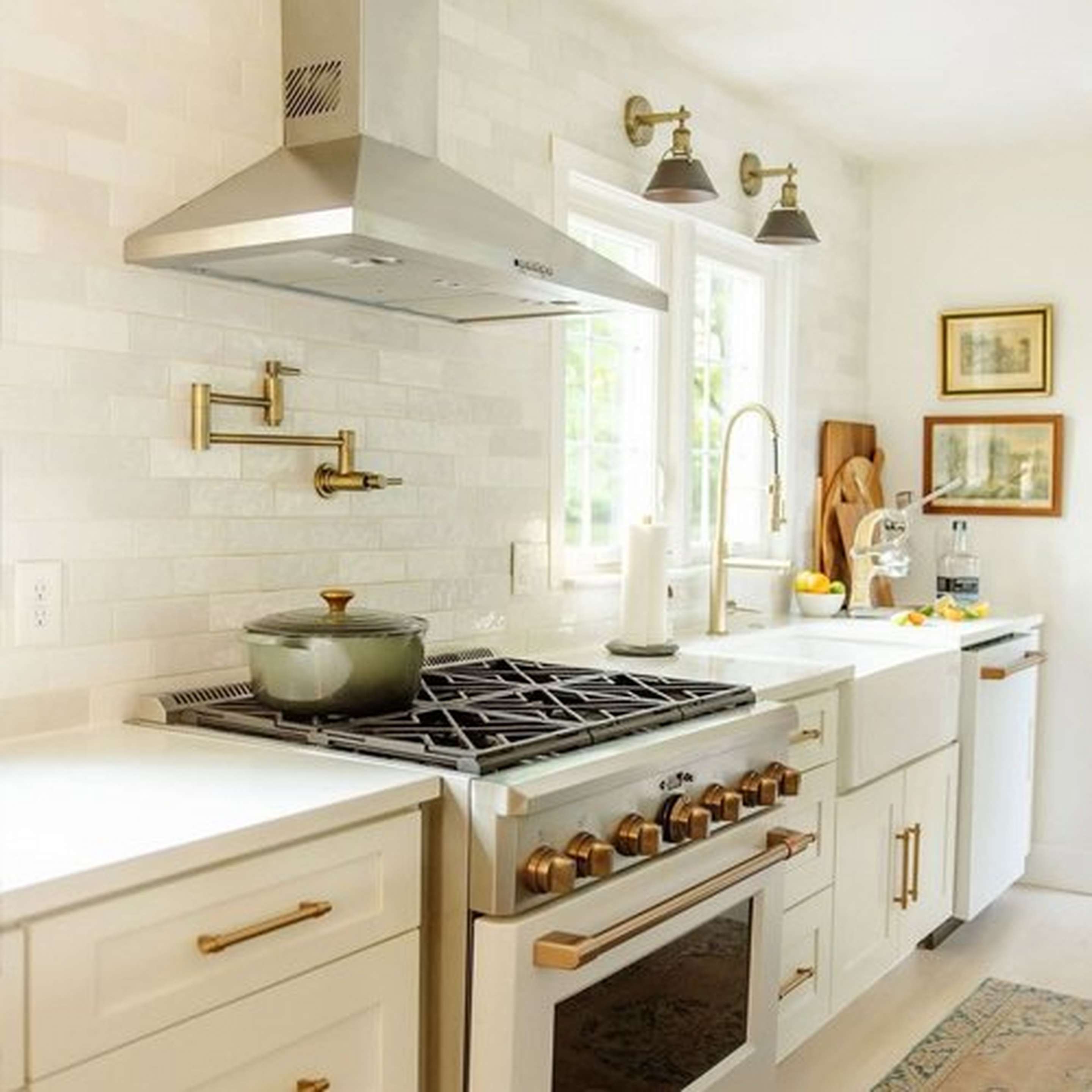 Truncated Cone Shade Sconces in a kitchen