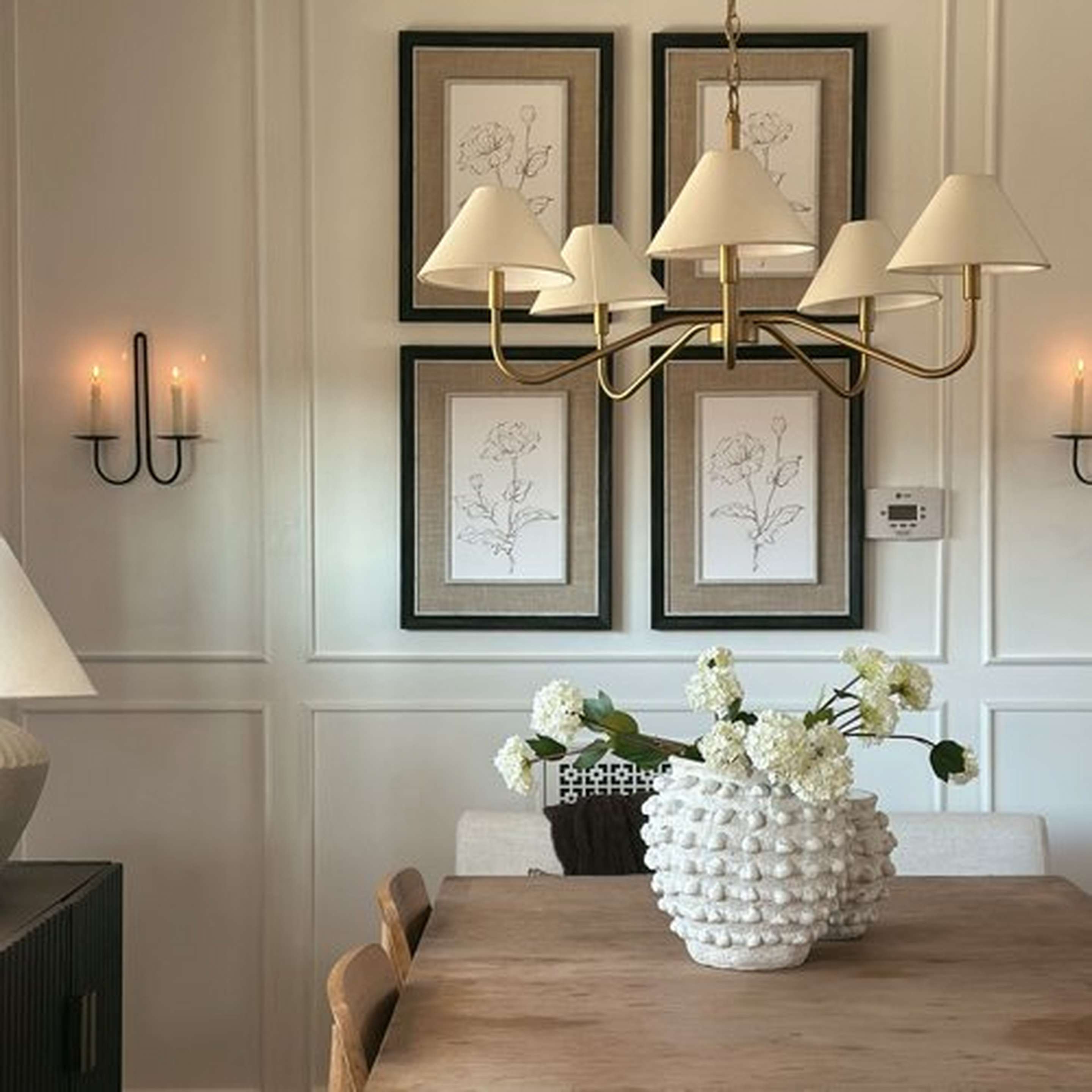 Eldon Chandelier over dining room table
