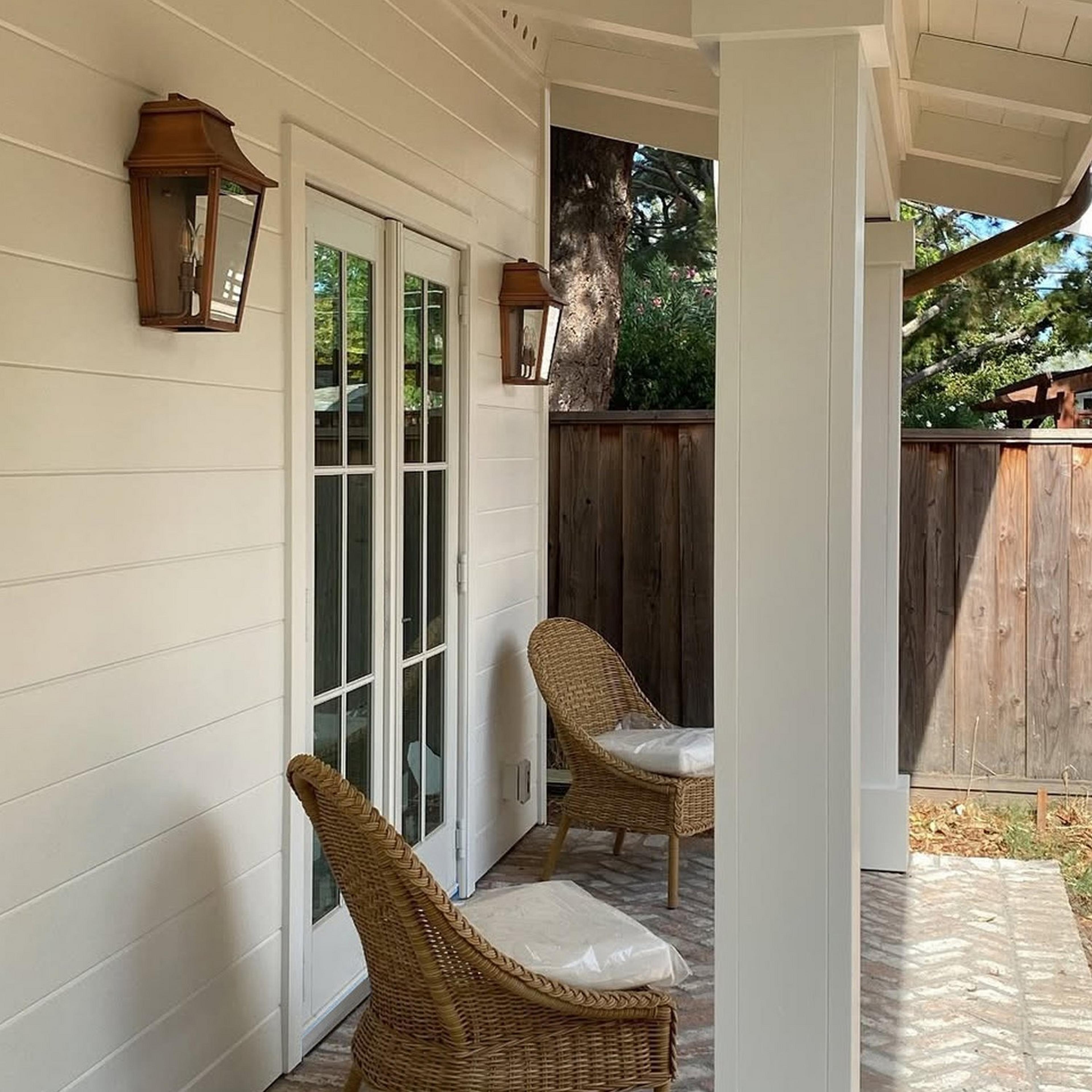 Copper Patina Tapered Outdoor Sconce