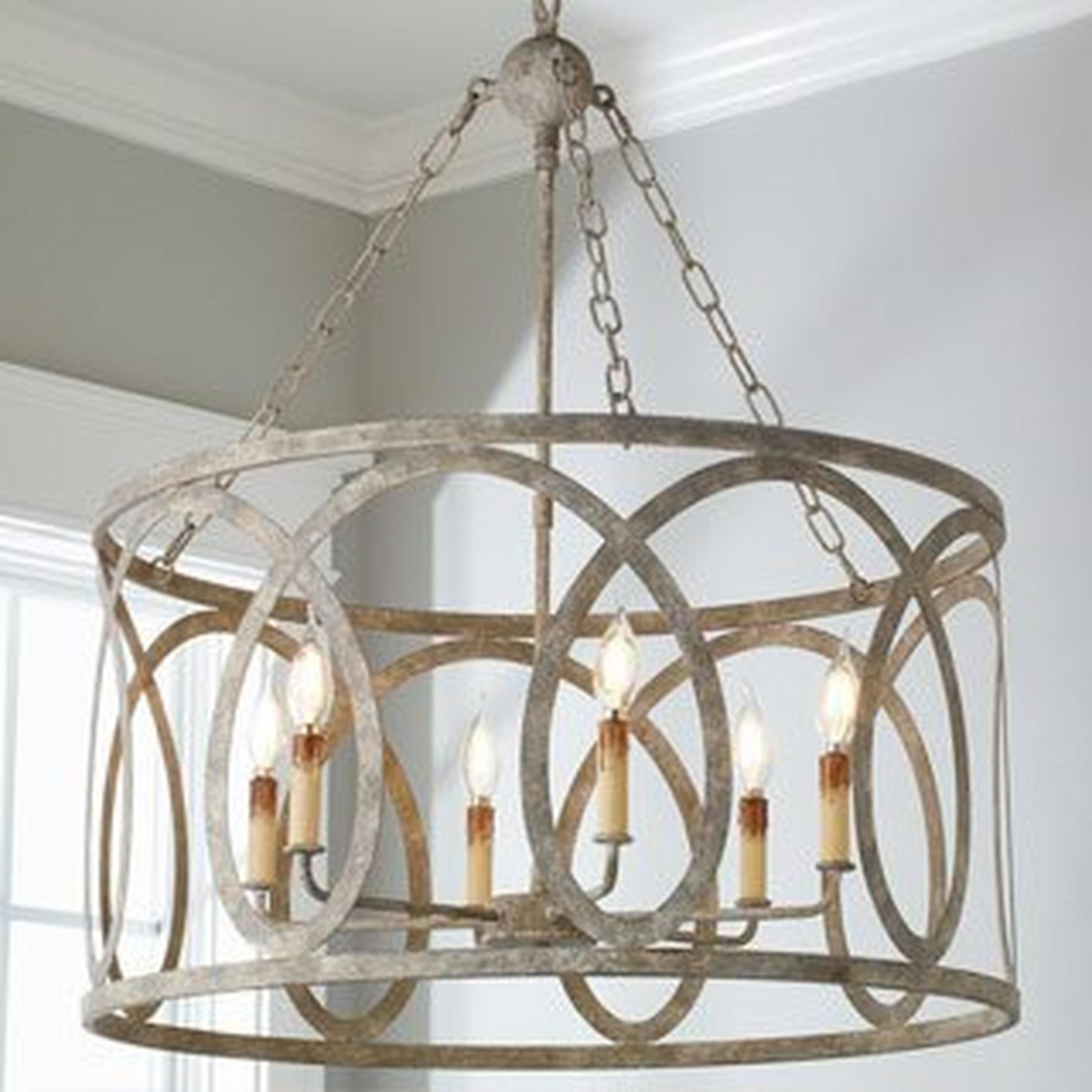 Transitional Cut Loop Drum Chandelier