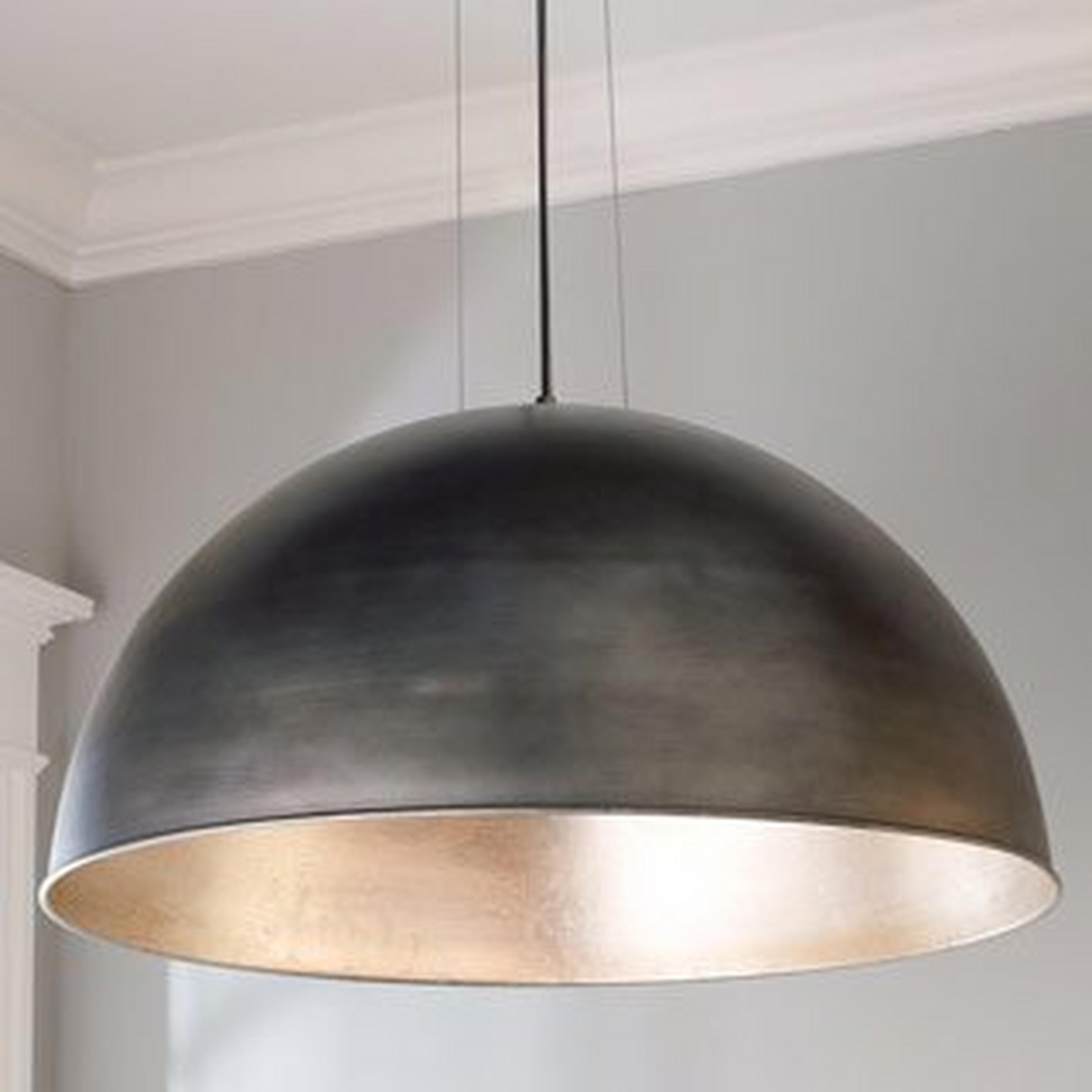 Large Industrial Dome Shade Pendant