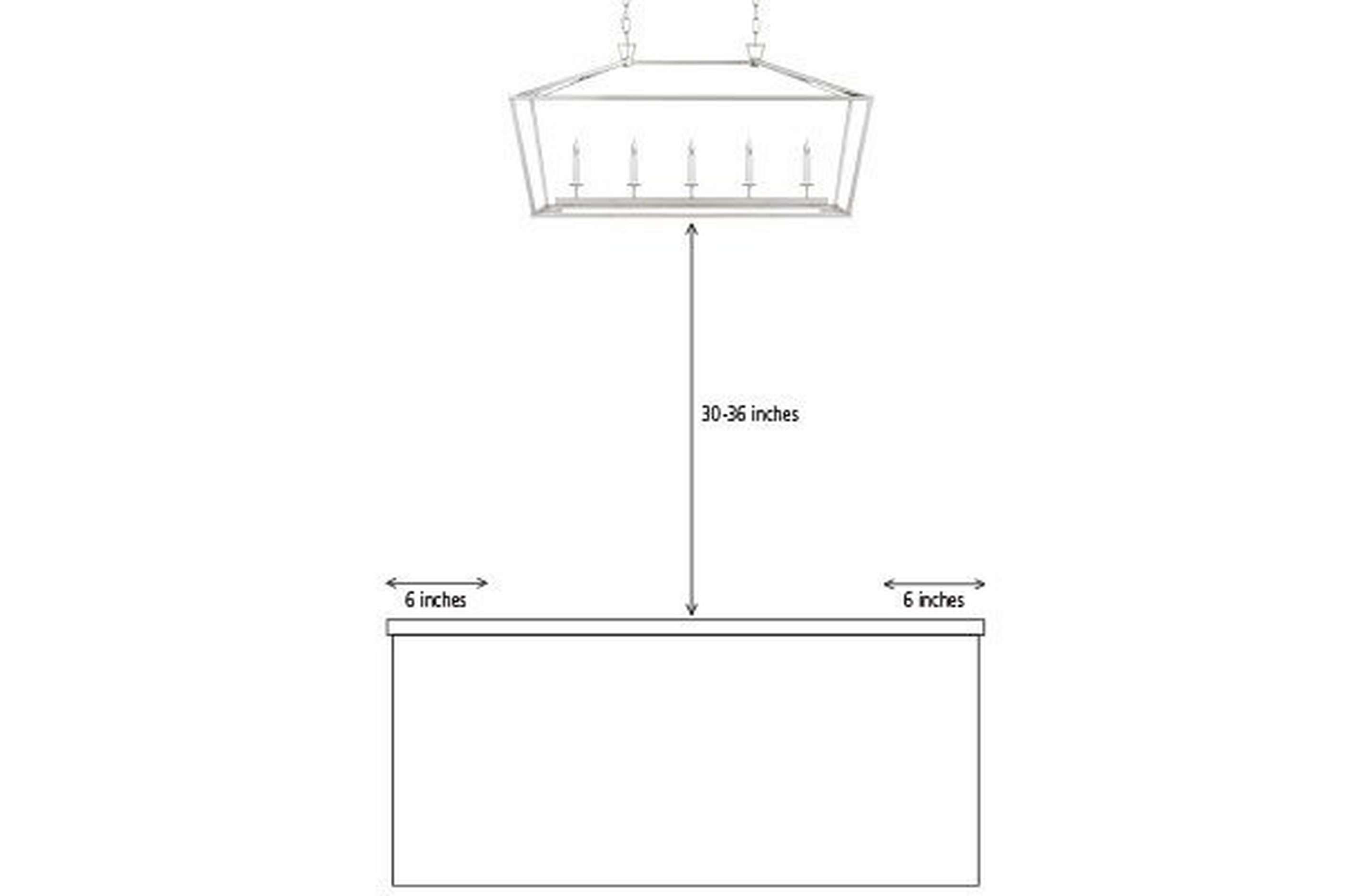 How to hang island chandelier