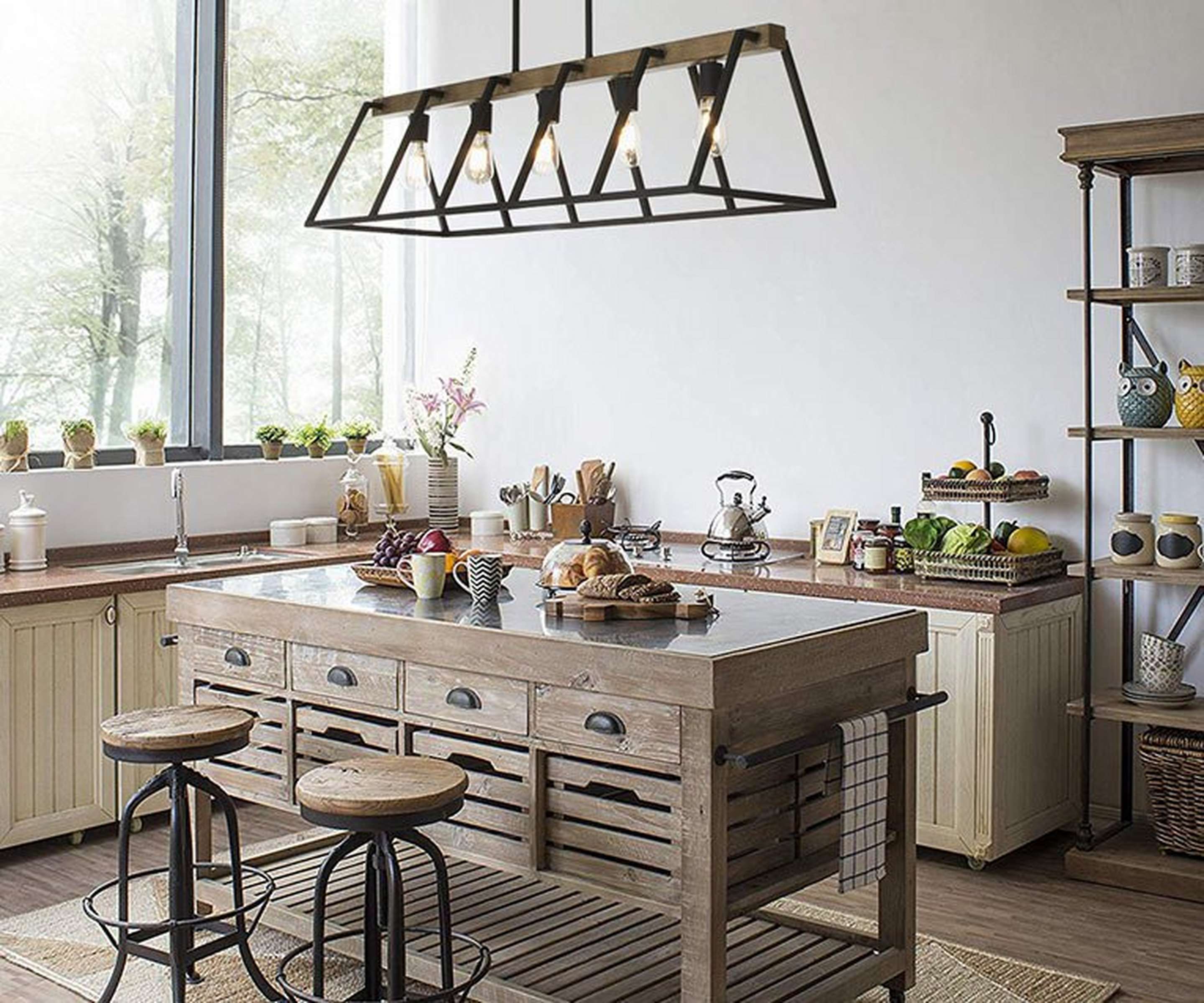 Open Frame Island Chandelier