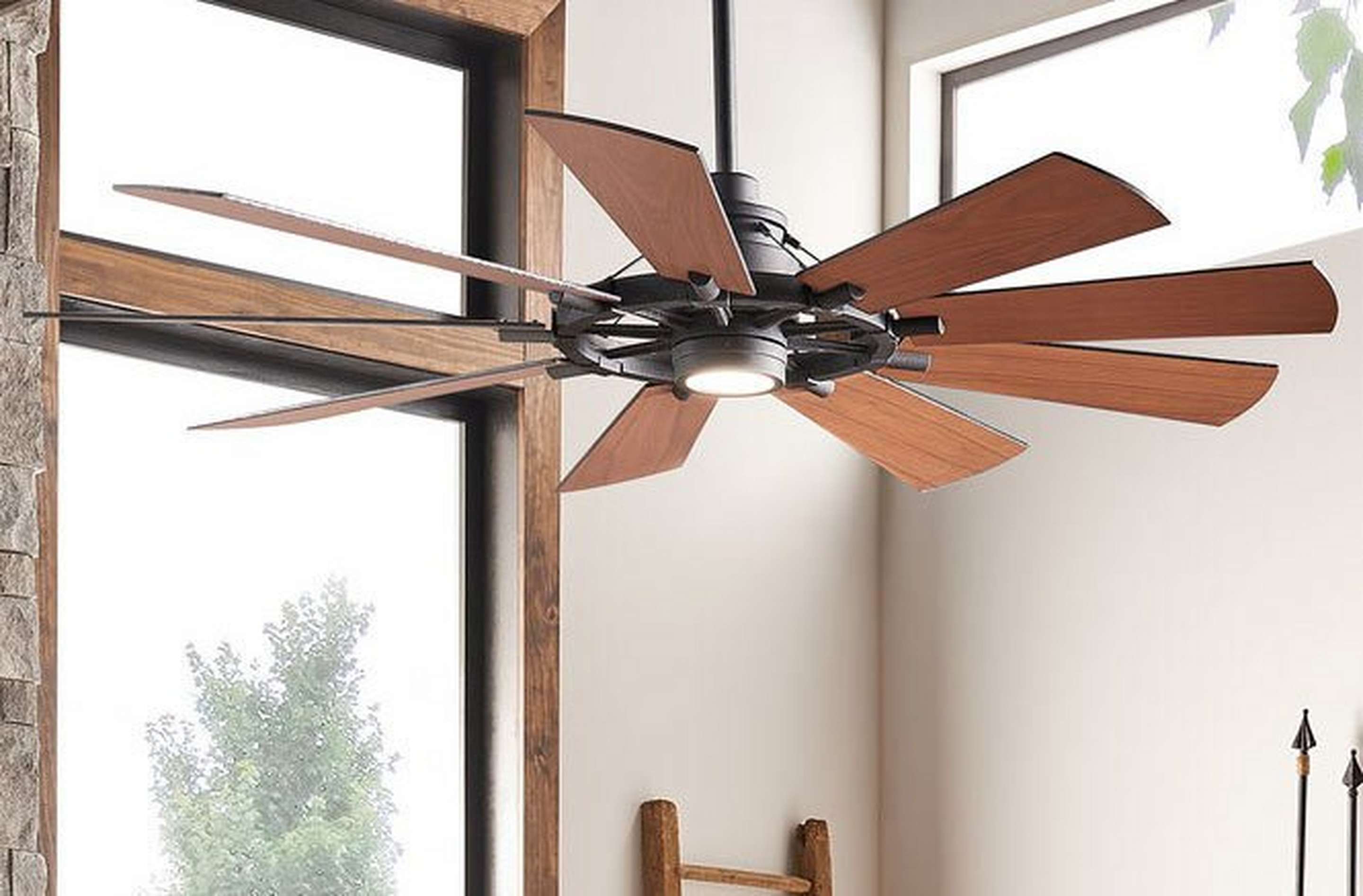 65” Industrial Spoke Ceiling Fan