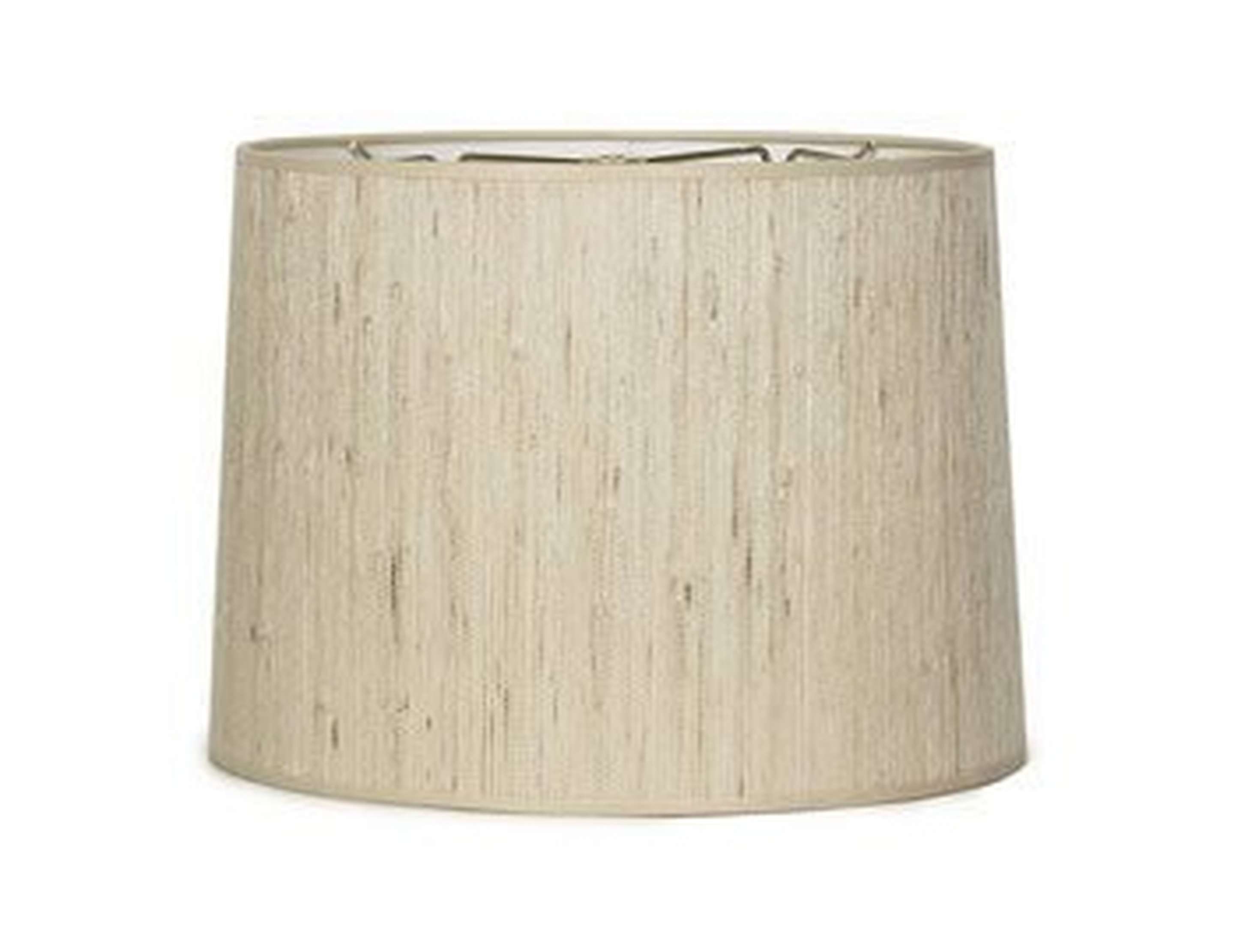 16” Grasscloth Drum Shade