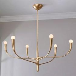 Gold leaf Cheyane Chandelier