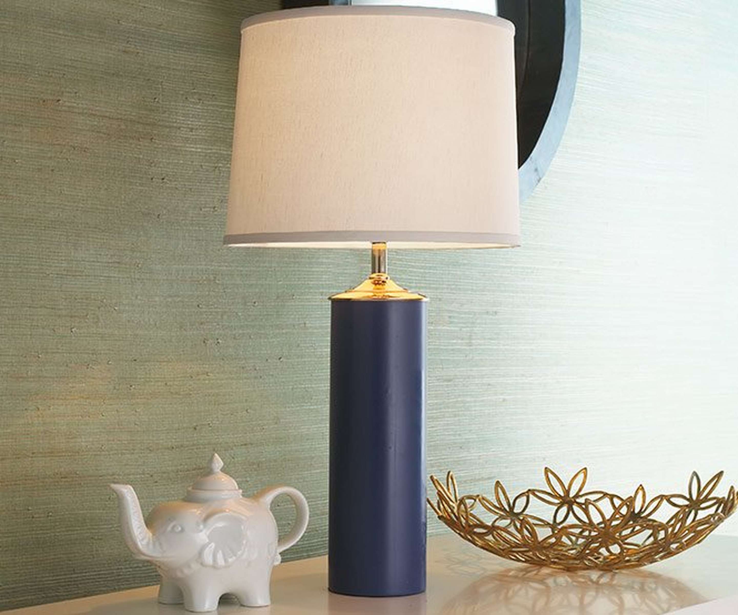 Modern Cylinder Ceramic Table Lamp