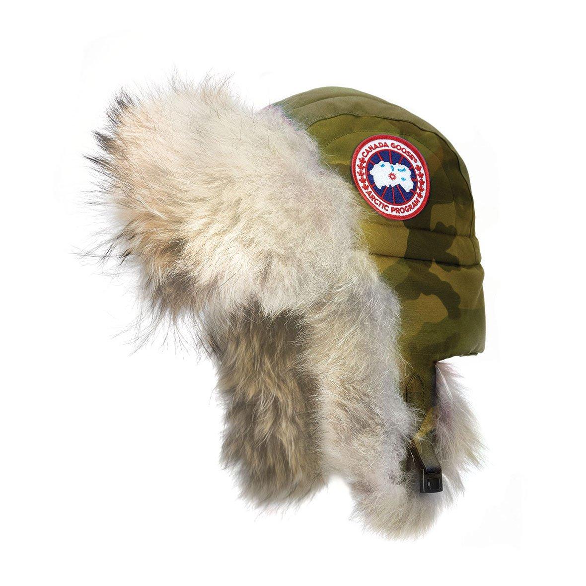 Fur Canada Goose Hat Green Unisex Aviator Hat Canada Goose