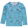 Juniors   3-16  Velvet Fleece Print Crew Top