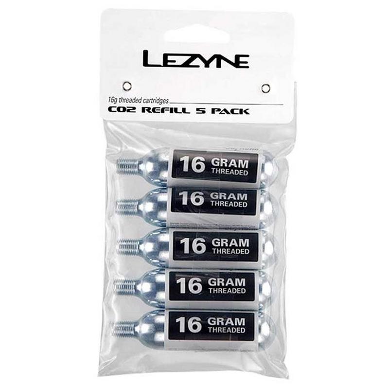 Lezyne Paquet de 5 Cartouches filet&eacute;es CO&sup2; (16g)