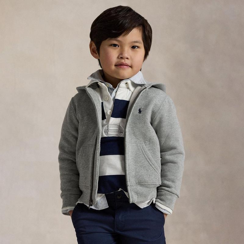 Polo Ralph Lauren Chandail &agrave; capuchon en molleton de m&eacute;lange de coton pour gar&ccedil;ons [2-7]