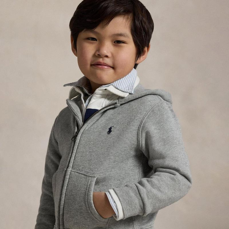Polo Ralph Lauren Chandail &agrave; capuchon en molleton de m&eacute;lange de coton pour gar&ccedil;ons [2-7]