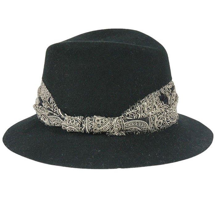 Women's Ribbon Fedora Hat