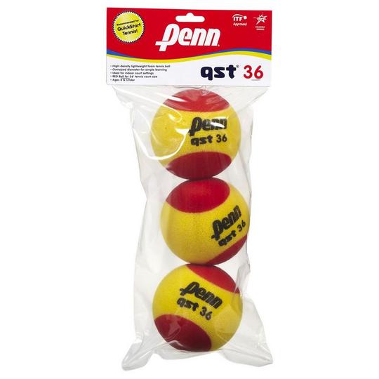 Penn QST 36 Foam Tennis Ball  3 Pack 