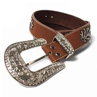 Women's Stitched Vine Leather Belt