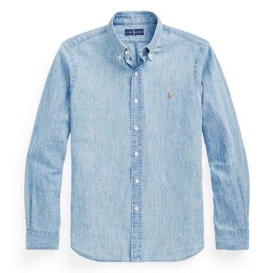 トップス 90s Polo Ralph Lauren Chambray Shirt L Men's Classic Fit Chambray Shirt | Ralph Lauren