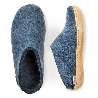 Glerups Unisex Wool Leather Sole Slip-On Slipper