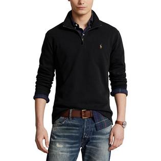 Men's Estate-Rib Quarter-Zip Pullover Top