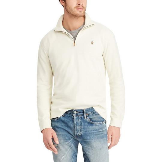 Men s Estate-Rib Quarter-Zip Pullover Top
