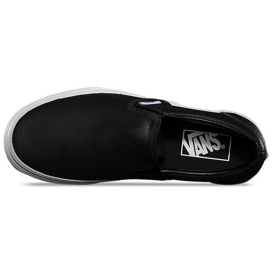 Vans Classic Slip On Perf Leather Black