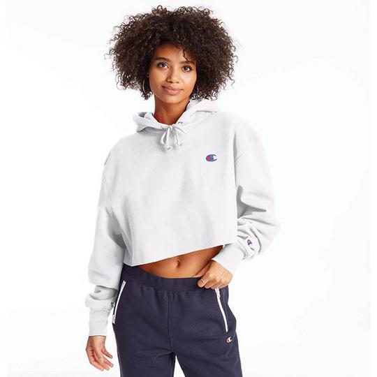 Women s Reverse Weave  Crop Hoodie