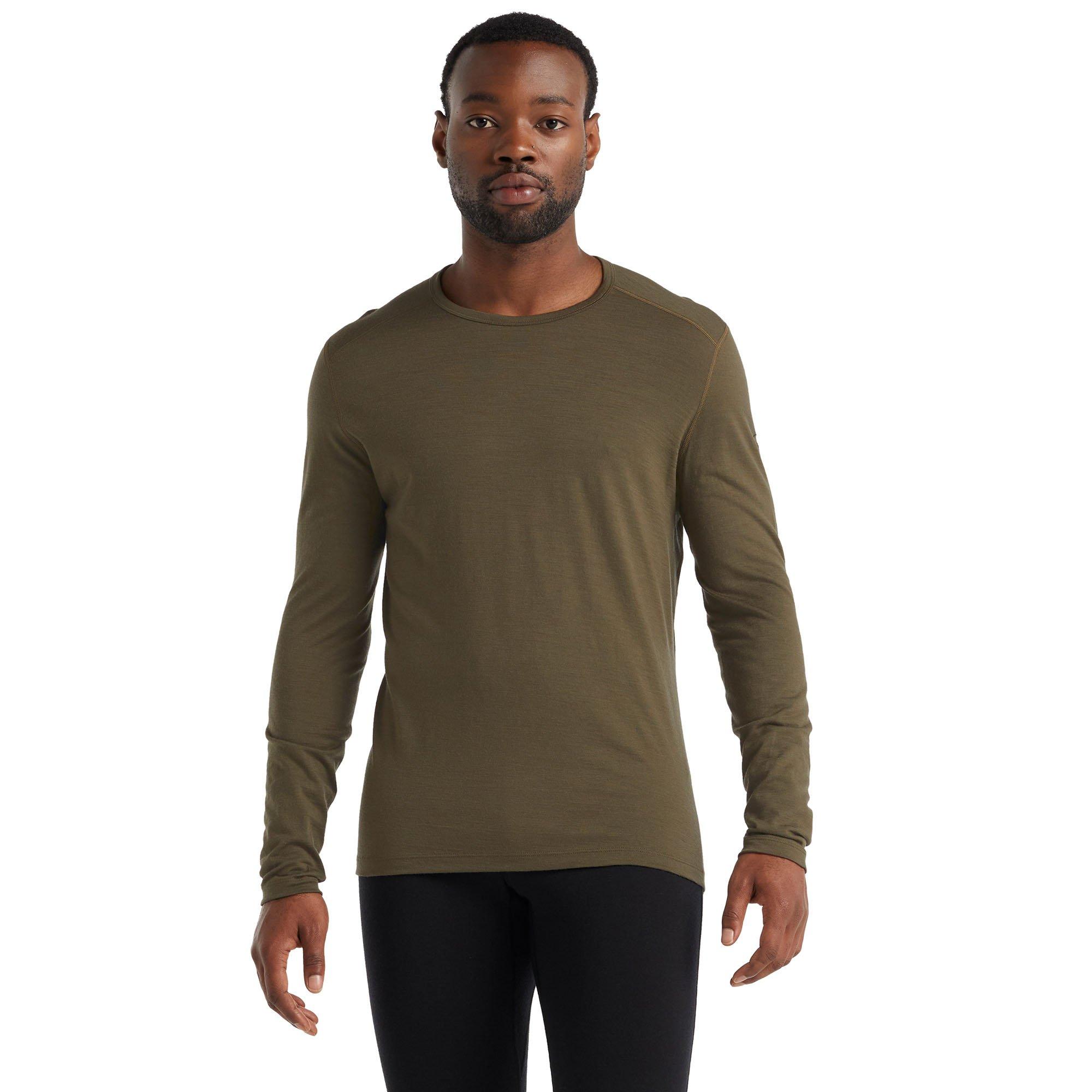 Icebreaker | Men's Oasis Long Sleeve Crew Top, Loden, Size Medium