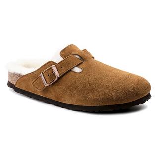 Birkenstock Sabots Boston en fourrure de mouton unisexes