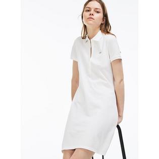 Lacoste Robe polo en mini piqu&eacute; pour femmes
