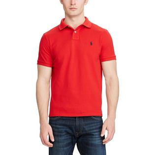 Polo en maille à coupe ajustée pour hommes