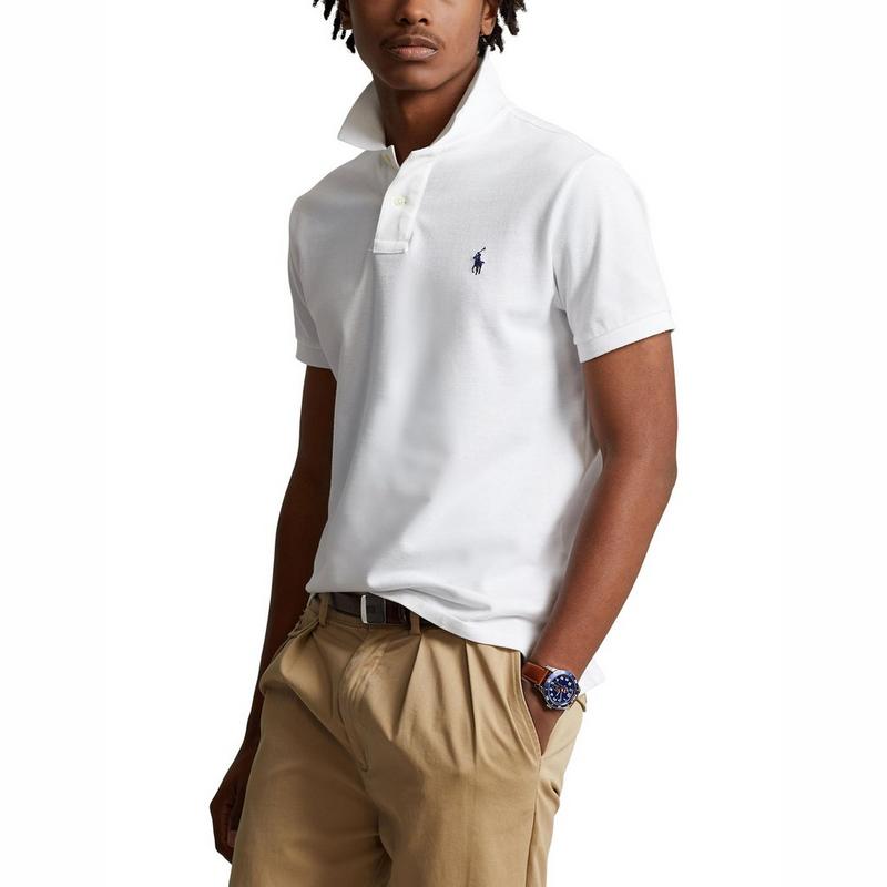 Polo Ralph Lauren Polo en maille &agrave; coupe ajust&eacute;e pour hommes