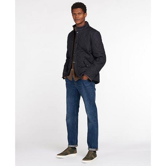 Barbour Navy Powell Jacket Quilted Medium