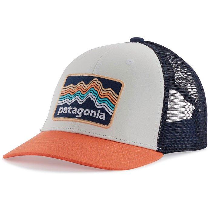 Patagonia Trucker Hat - Kids - Ridge Rise Stripe / Coho Coral