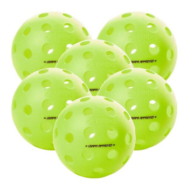 Onix Balles Fuse pour pickleball ext&eacute;rieur (paquet de 6)