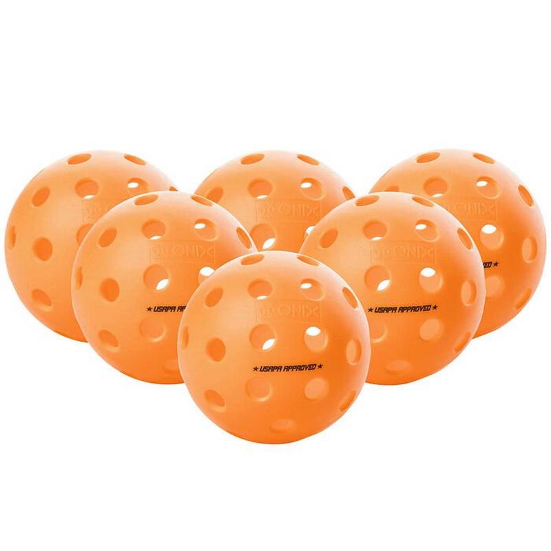 Onix Balles Fuse pour pickleball int&eacute;rieur (paquet de 6)