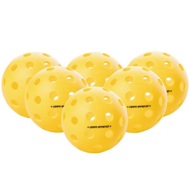 Onix Balles Fuse pour pickleball int&eacute;rieur (paquet de 6)
