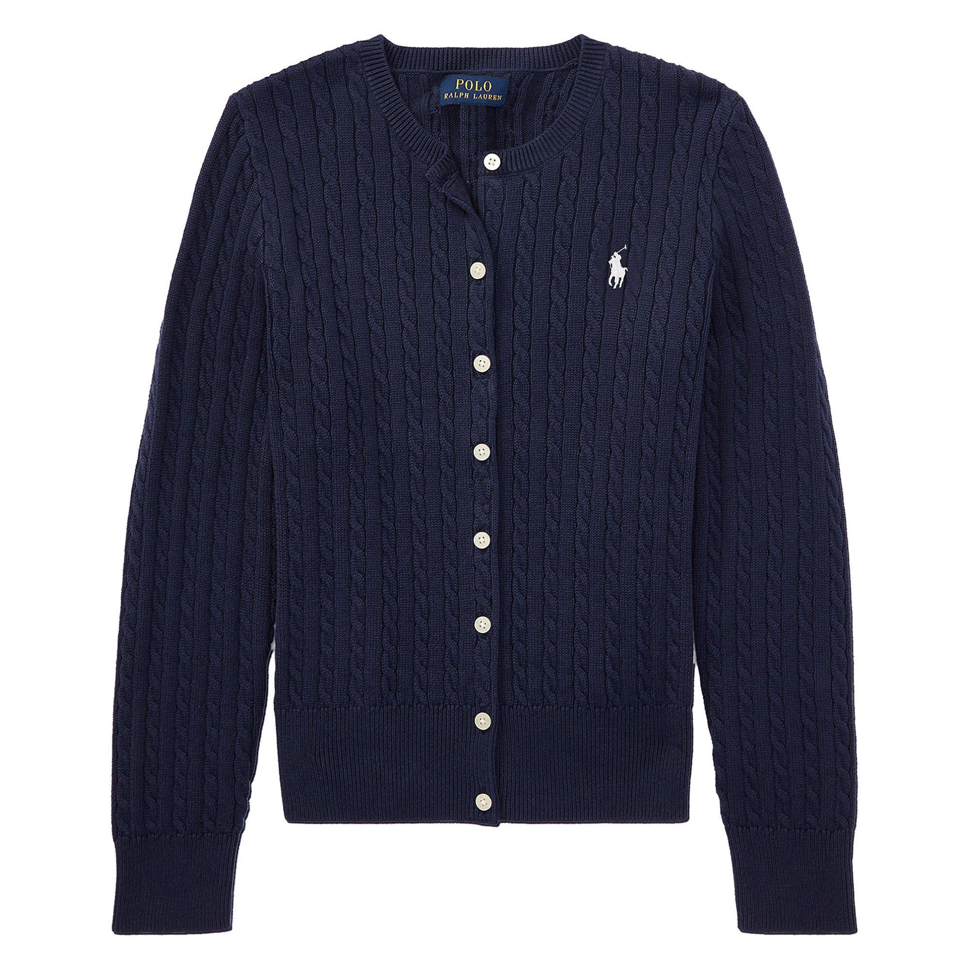 Junior Girls' [7-16] Cable Knit Cotton Cardigan