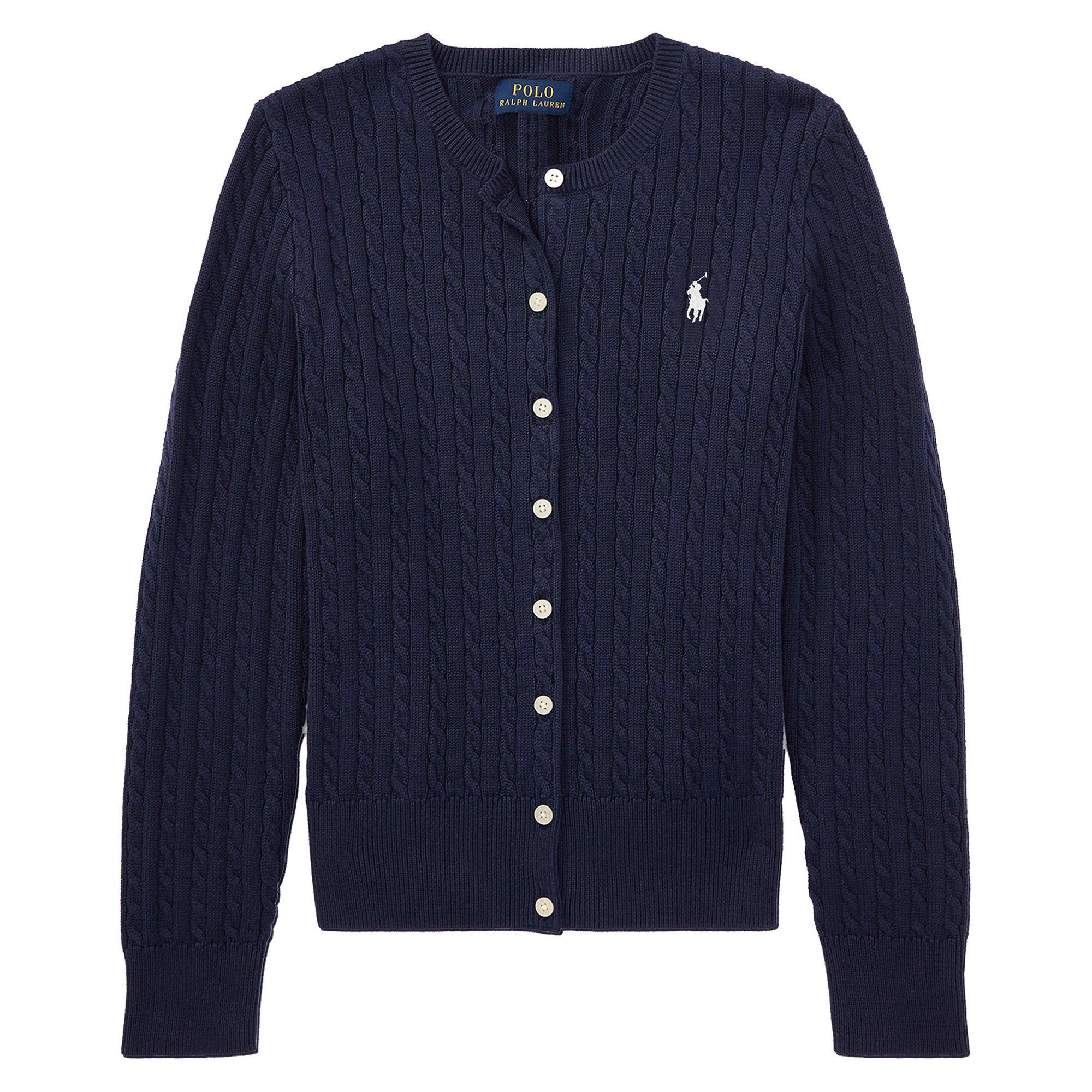 Junior Girls' [7-16] Cable Knit Cotton Cardigan