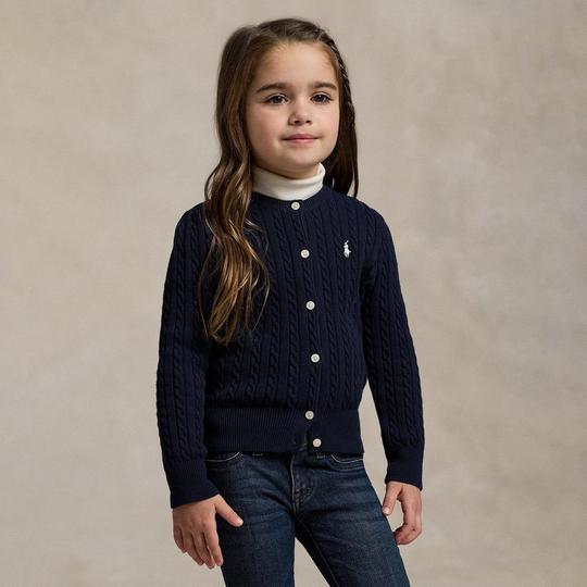 Girls' [2-6X] Cable Knit Cotton Cardigan | Polo Ralph Lauren