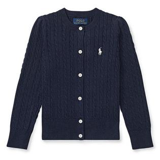 Polo Ralph Lauren Girls' [5-6X] Cable Knit Cotton Cardigan
