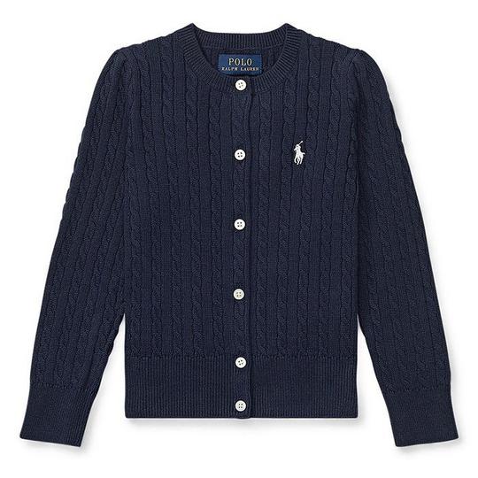 Girls   5-6X  Cable Knit Cotton Cardigan