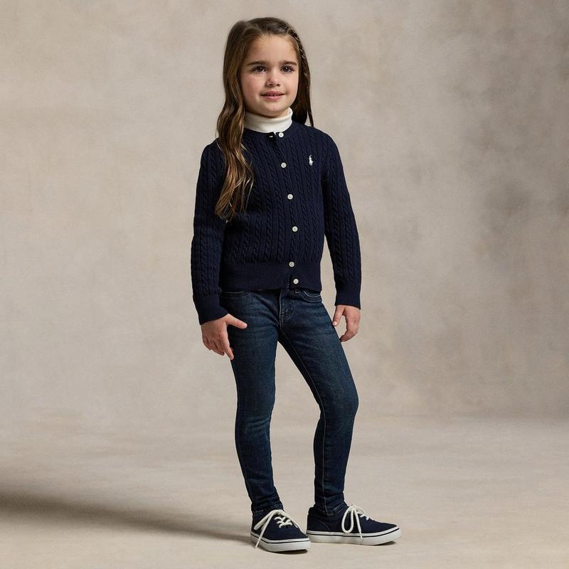 Polo Ralph Lauren Girls' [2-6X] Cable Knit Cotton Cardigan